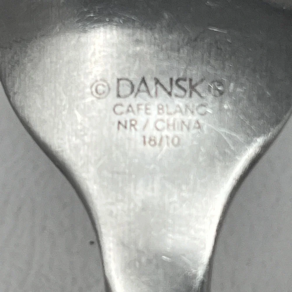 Dansk Café Blanc Stainless Knife Fork Spoon 6 Pc Set Dinner Soup Replacement